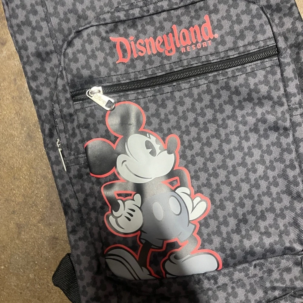 Limited Edition Disneyland Black and Gray Backpack with Mickey Mouse